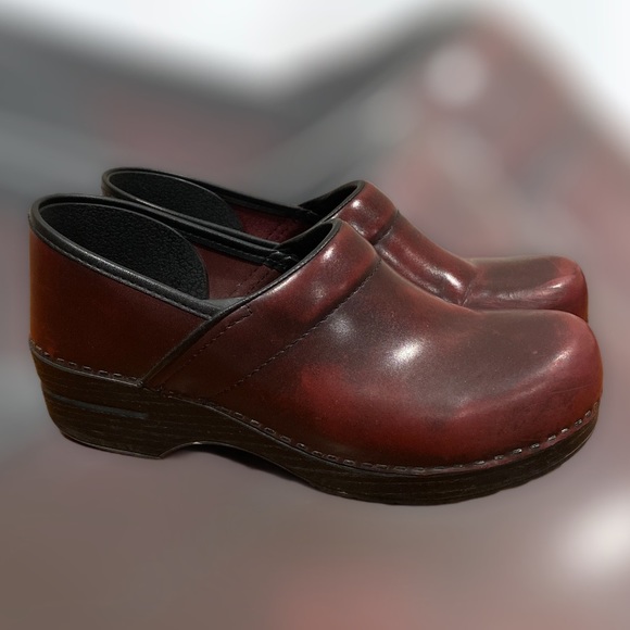 Dansko Shoes - Dansko Deep Red Professional Clog